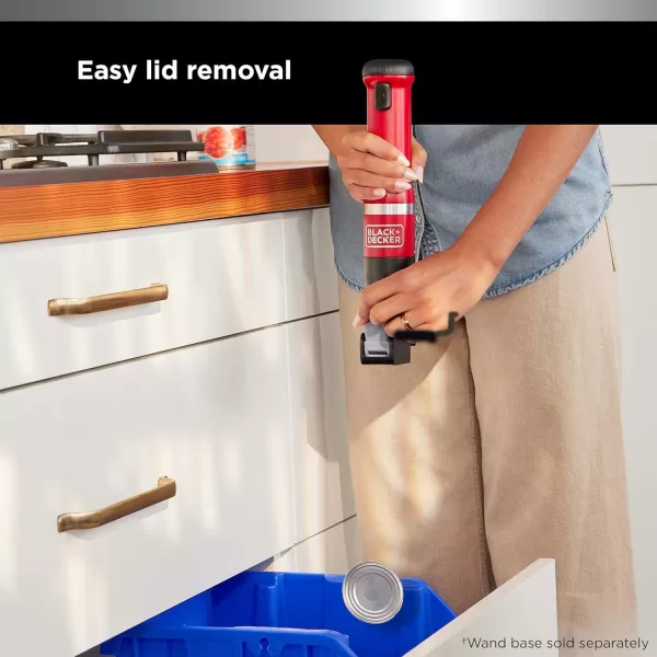 BLACK+DECKER Kitchen Wand Attachment Electric Can Opener 