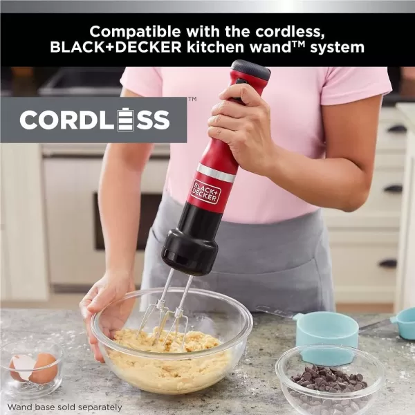 BLACK+DECKER Kitchen Wand Attachment Hand Mixer 