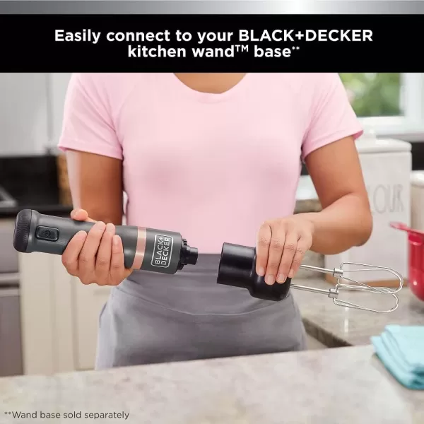 BLACK+DECKER Kitchen Wand Attachment Hand Mixer 