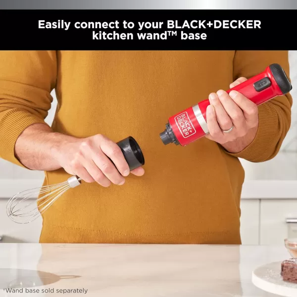 BLACK+DECKER Kitchen Wand Attachment Whisk, 5 Speed Setting 