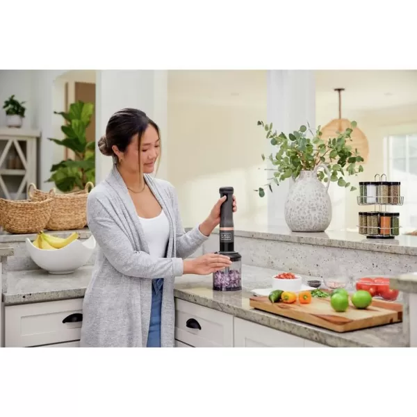 BLACK+DECKER Kitchen Wand Cordless Immersion Blender, 4 in 1 Multi Tool Set, Hand Blender with Charging Dock, Red 