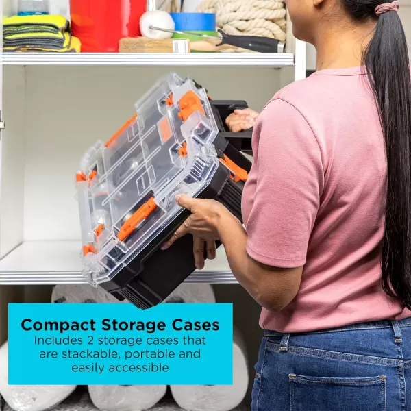 BLACK+DECKER MATRIX 20V MAX Power Tool Kit, Includes Cordless Drill, 12 Attachments and Storage Case 
