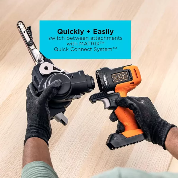 BLACK+DECKER MATRIX Knife Sharpener, Sander, and File 3 in 1 Tool Attachment 