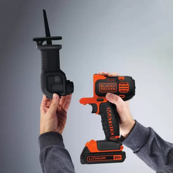 BLACK+DECKER Matrix Attachment, Trim Saw with 16 in. Wide Mouth Zippered Tool Bag 