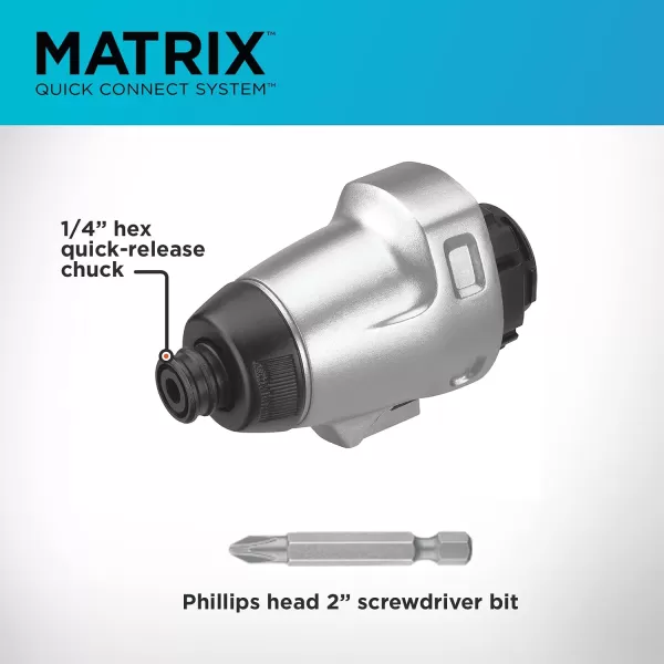 BLACK+DECKER Matrix Impact Driver Attachment 