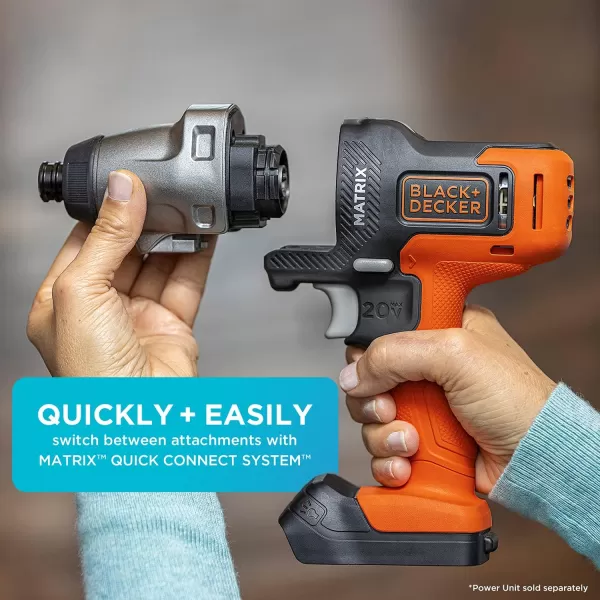 BLACK+DECKER Matrix Impact Driver Attachment 