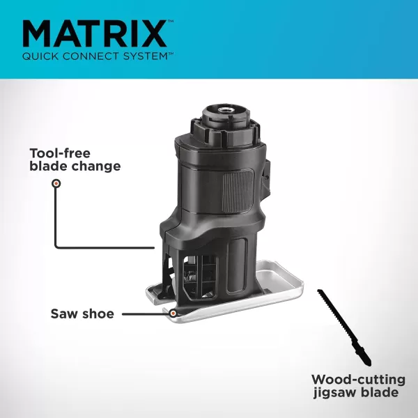 BLACK+DECKER Matrix Jig Saw Attachment For Cordless Drill 