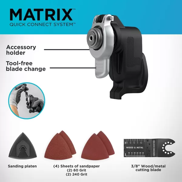 BLACK+DECKER Matrix Oscillating Tool Attachment 