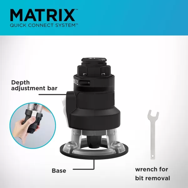 BLACK+DECKER Matrix Router Attachment For Cordless Drill 