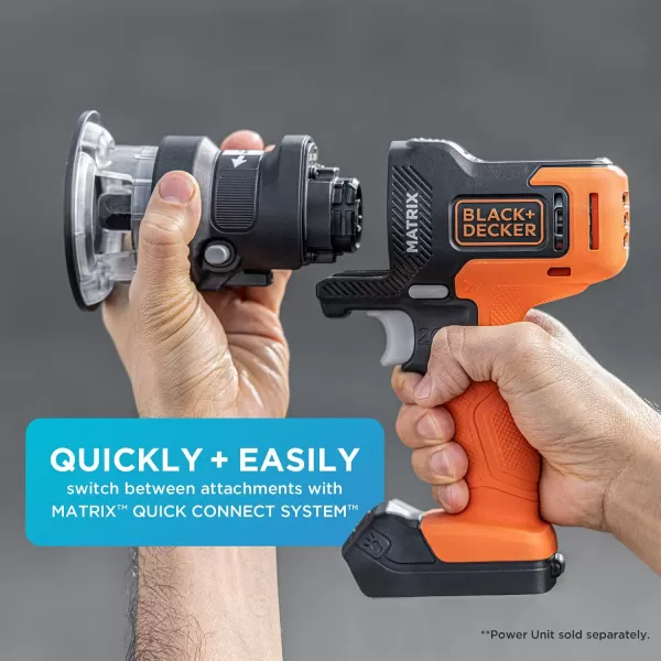 BLACK+DECKER Matrix Router Attachment For Cordless Drill 