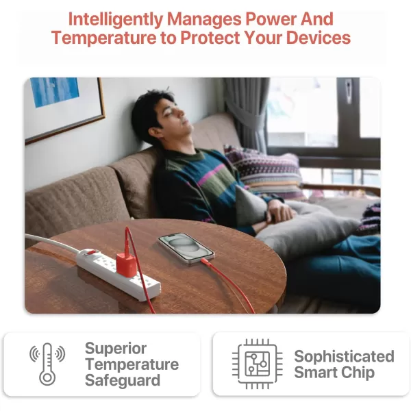 BLACK+DECKER Quick-Charge PD Wall Charger, 2-Port, 38W - USB &amp; Type C Wall Plug - Compact Power Block USB C - Fast Charger Adapter Power Delivery &amp; Qualcomm QC 3.0 - Perfect for Home, Office, Travel