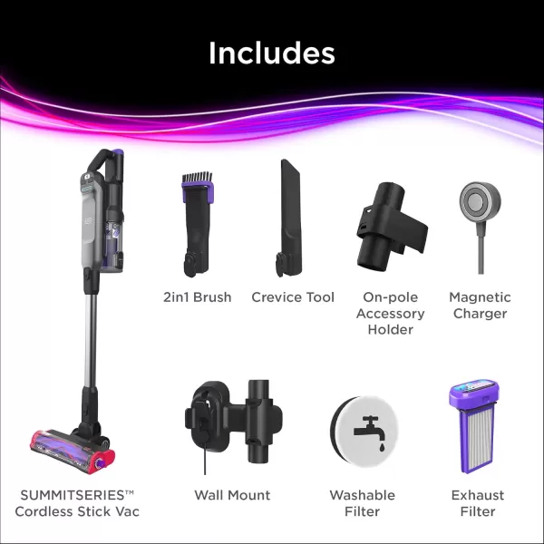 BLACK+DECKER SUMMITSERIES Select Cordless Stick Vacuum Cleaner, LED Floor Lights, Lightweight, Portable 