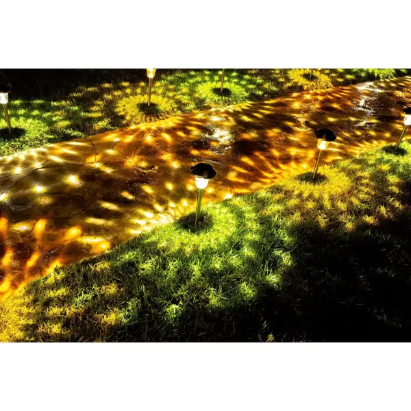 BLACK+DECKER Solar-Powered Outdoor Disk Light - 8 Pack 