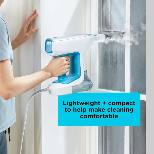 BLACK+DECKER Steamer, 7 Attachments for Multipurpose Cleaning, Includes Storage Wall Mount 