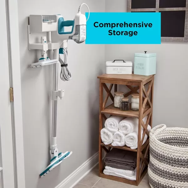 BLACK+DECKER Steamer, 7 Attachments for Multipurpose Cleaning, Includes Storage Wall Mount 