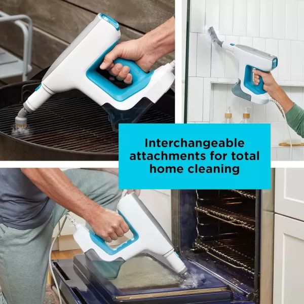 BLACK+DECKER Steamer, 7 Attachments for Multipurpose Cleaning, Includes Storage Wall Mount 