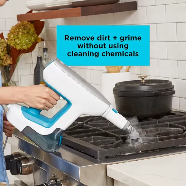 BLACK+DECKER Steamer, 7 Attachments for Multipurpose Cleaning, Includes Storage Wall Mount 