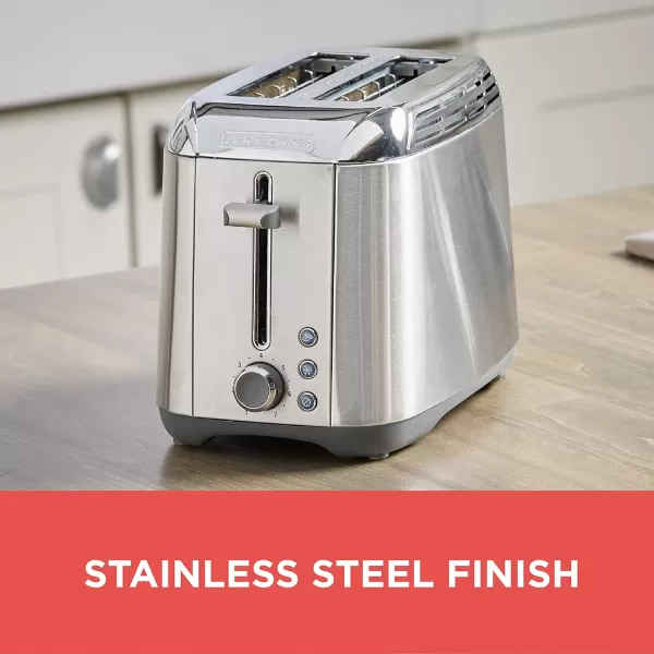 BLACK+DECKER TR3500SD Rapid Toast 2-Slice Toaster, Stainless Steel