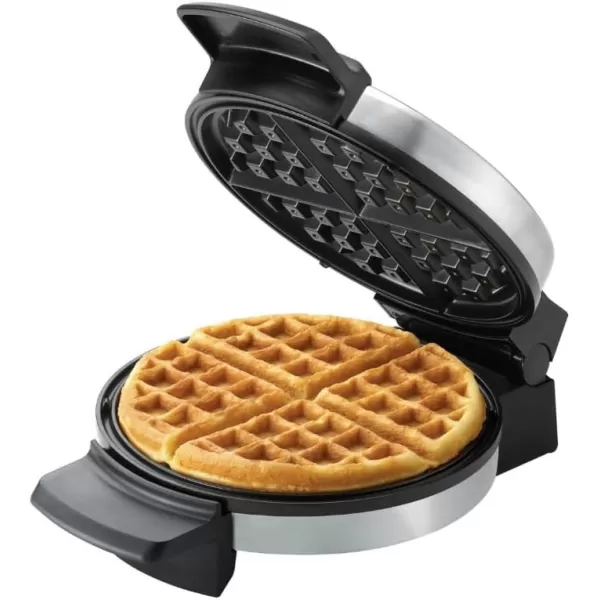 BLACK+DECKER WMB500 Traditional Belgian-Style Waffle Maker, Stainless Steel