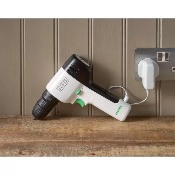BLACK+DECKER reviva 12V Cordless Drill, 230 lb Torque, Made from Recyled Material 