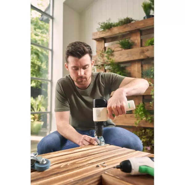 BLACK+DECKER reviva 12V Cordless Drill, 230 lb Torque, Made from Recyled Material 