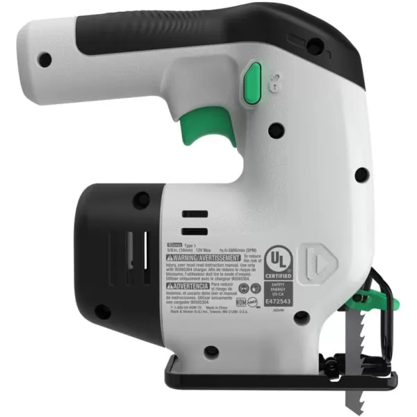 BLACK+DECKER reviva 12V MAX Jig Saw, Cordless, Ideal for Wood, Metal, or Plastic 