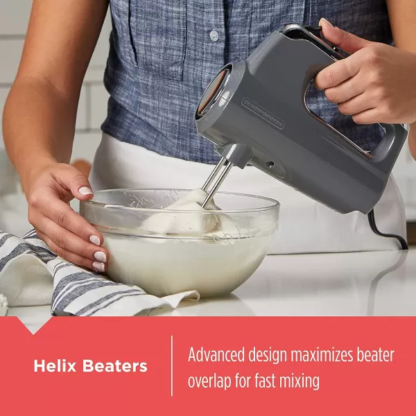 Black+Decker MX600L Helix Performance Premium Hand, 5-Speed Mixer, Lime Green, small