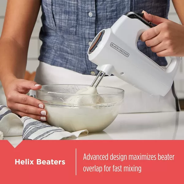 Black+Decker MX600L Helix Performance Premium Hand, 5-Speed Mixer, Lime Green, small