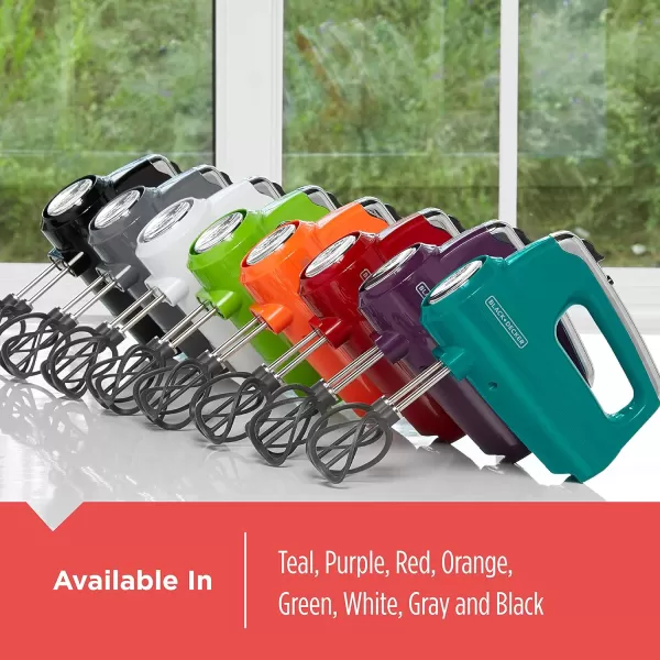 Black+Decker MX600L Helix Performance Premium Hand, 5-Speed Mixer, Lime Green, small