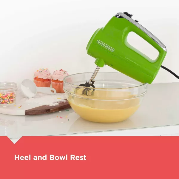 Black+Decker MX600L Helix Performance Premium Hand, 5-Speed Mixer, Lime Green, small