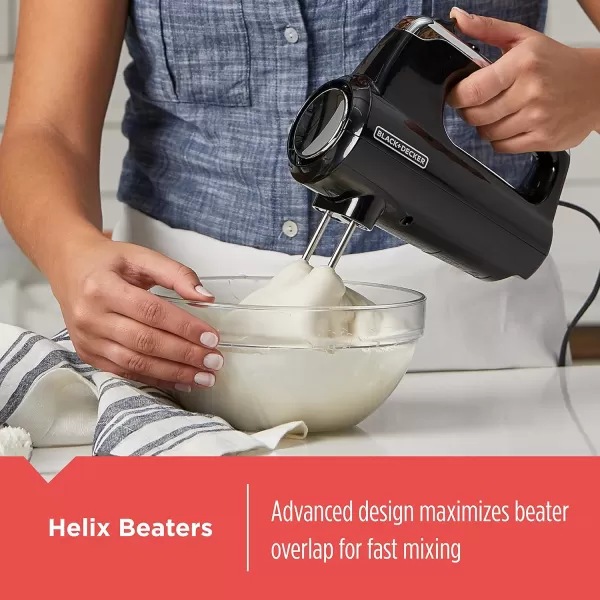 Black+Decker MX600L Helix Performance Premium Hand, 5-Speed Mixer, Lime Green, small