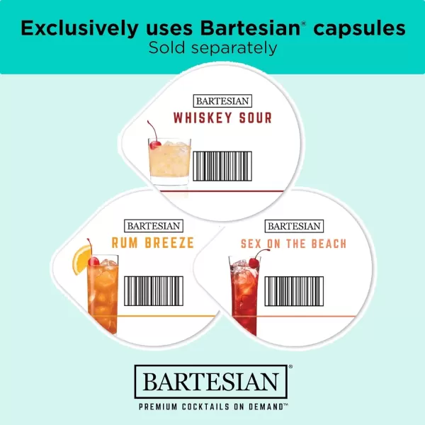 bev by BLACK+DECKER Cocktail Maker Machine and Drink Maker for Bartesian capsules 