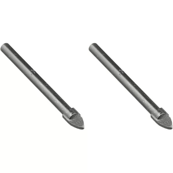 BLACK+DECKER 16902 Glass/Tile Drill Bit, 1/4-Inch X 2-1/4-Inch, Silver)