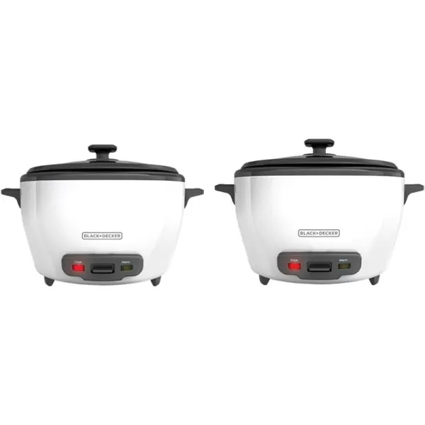 BLACK+DECKER 3-Cup Rice Cooker, RC503, 1.5-cup Uncooked Rice, Steaming Basket, Removable Non-Stick Bowl, One Touch