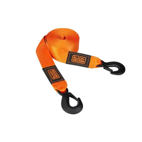 BLACK+DECKER BD1001 Black/Orange 2" x 20' Recovery Strap - 3,000 lb Safe Wortking Load / 9,000 lb Break Strength