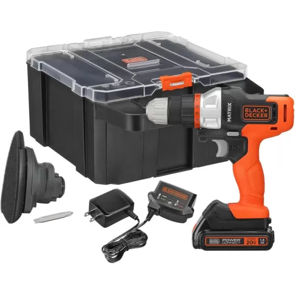 BLACK+DECKER BLACK+DECKER MATRIX 2V MAX* Drill + Sander Combo Kit with Storage Case 