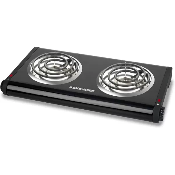 BLACK+DECKER SB1001B Single-Burner Portable Buffet Range, Black