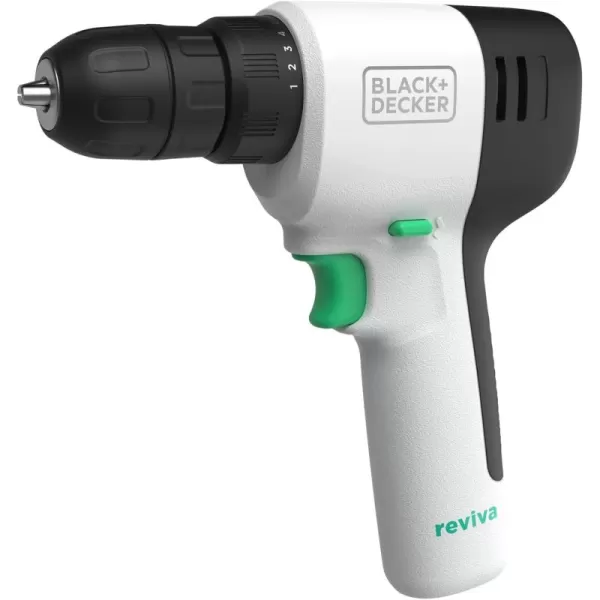 BLACK+DECKER reviva 12V Cordless Drill, 230 lb Torque, Made from Recyled Material 