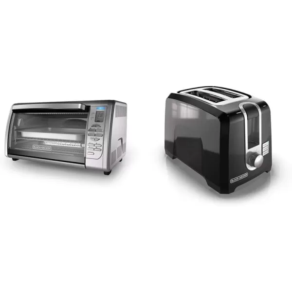Black+Decker Countertop Convection Toaster Oven, Stainless Steel