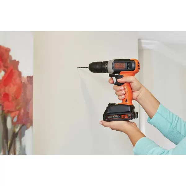 BLACK+DECKER 20V MAX* Cordless Drill, Cordless 