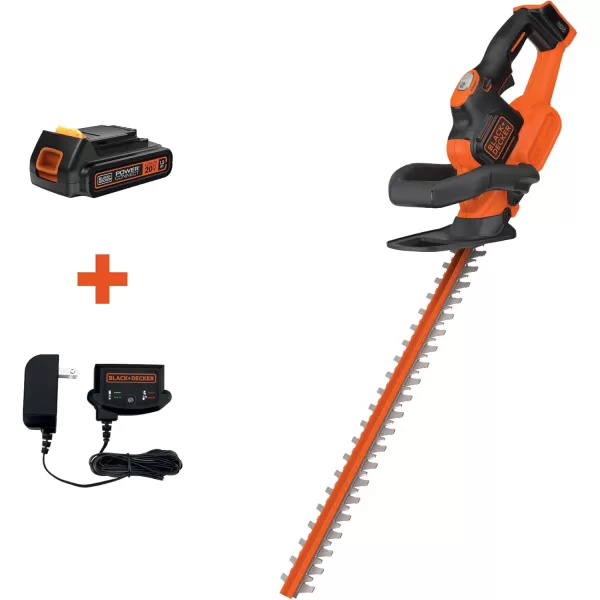 BLACK+DECKER 20V MAX Cordless Hedge Trimmer with Power Command Powercut, 22-Inch 