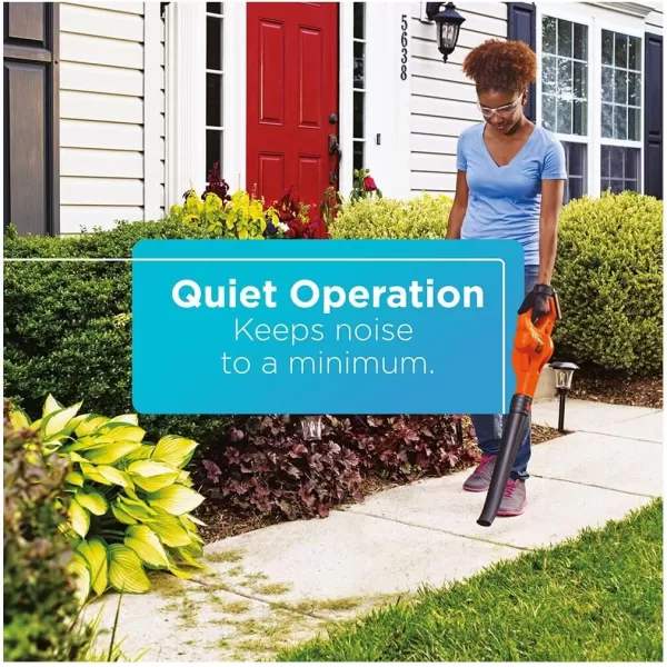 BLACK+DECKER 20V MAX Cordless Leaf Blower, Lawn Sweeper, 130 mph Air Speed, Lightweight Design, Battery and Charger Included 