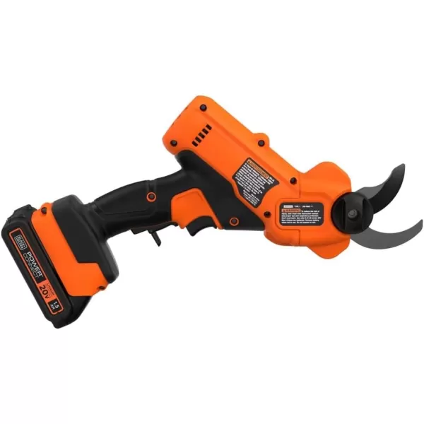 BLACK+DECKER 20V MAX* Cordless Pruner Kit, Power Pruning Shears, Battery and Charger Included 