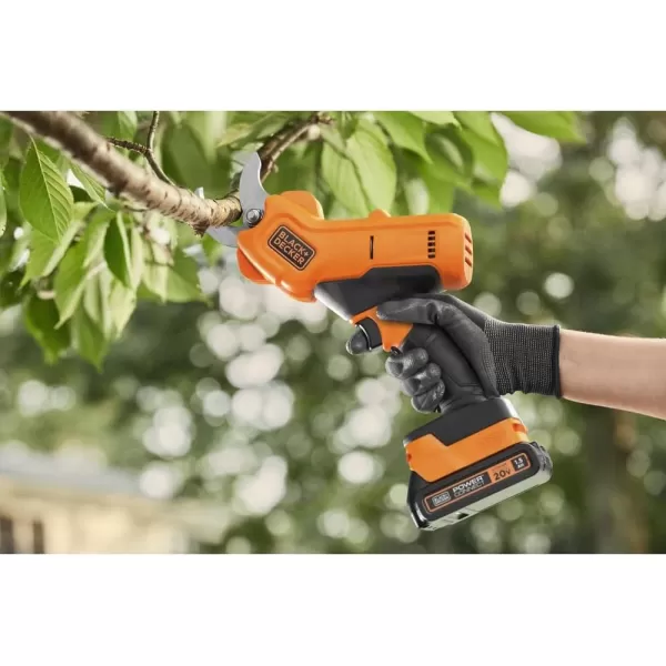 BLACK+DECKER 20V MAX* Cordless Pruner Kit, Power Pruning Shears, Battery and Charger Included 
