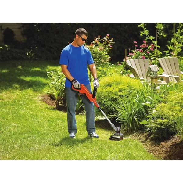 BLACK+DECKER 20V MAX Cordless String Trimmer, 2 in 1 Trimmer and Edger, 12 Inch, Battery Included 