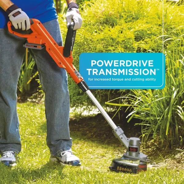 BLACK+DECKER 20V MAX Cordless String Trimmer, 2 in 1 Trimmer and Edger, 12 Inch, Battery Included  replacement spools)