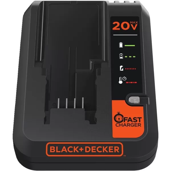 BLACK+DECKER 20V MAX Lithium Battery Charger, 2 Amp 