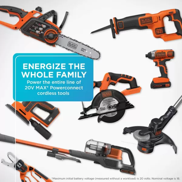 BLACK+DECKER 20V MAX Lithium Battery Charger, 2 Amp 