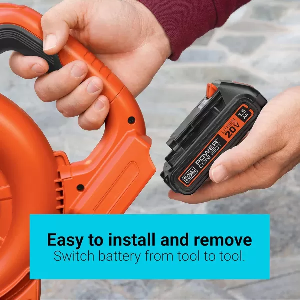 BLACK+DECKER 20V MAX* POWERCONNECT 1.5Ah Lithium Ion Battery, 2 PK 