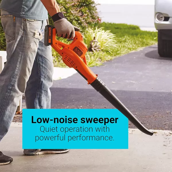 BLACK+DECKER 20V MAX* POWERCONNECT 10 in. 2in1 Cordless String Trimmer/Edger + Sweeper Combo Kit 